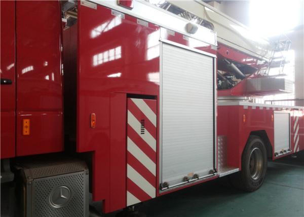 Único carro de bombeiros da escada do rebento do táxi, tipo carro de bombeiros meados de V da antena da montagem do motor
