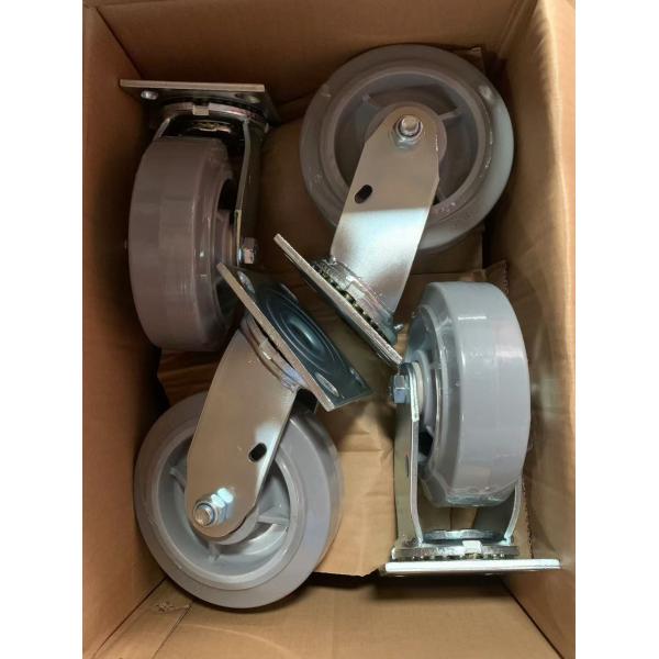 Industrial Swivel Heavy Duty Casters with TPR / Plastic / Rubber Wheels