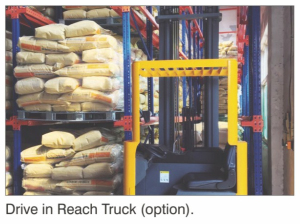 High Reach Warehouse Reach Truck , Container Handling Reach Type Forklift