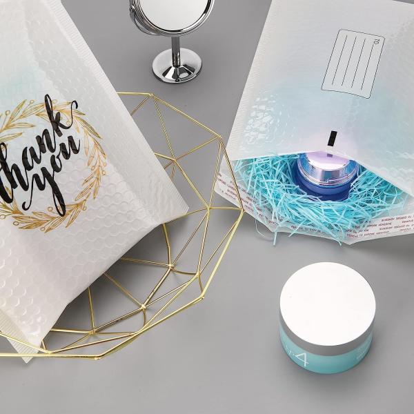 CTCX White Mailer Poli Padded Envelope Bubble Mailers Custom Logo White Shipping Courier Bags Bubble Mailers Bubble Polymailers