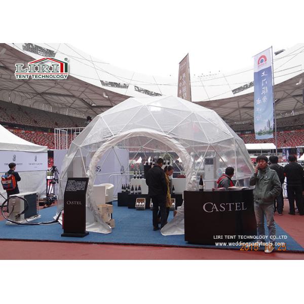 Clear Waterproof Geo Shelter Dome Tent , Transparent Party Half Dome Tent