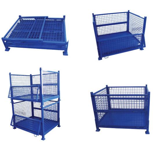 Industrial Collapsible Steel Wire Mesh Pallet Box Container