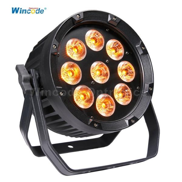 Professional Wireless LED Par Light with 15-45° Lens Options | 9x18W RGBWA+UV, 2.4G Transceiver