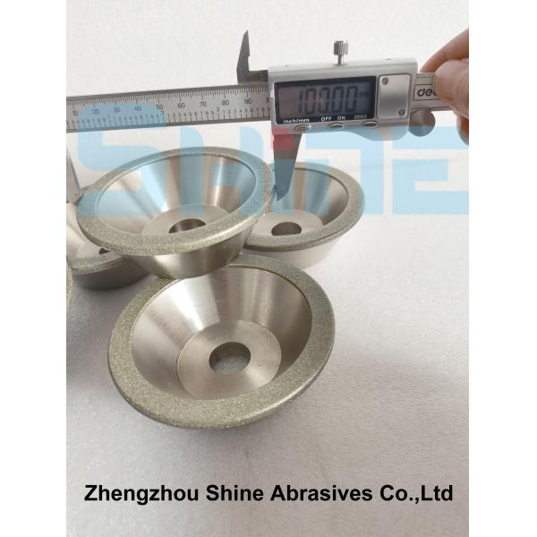 La cuvette plaquée adaptée aux besoins du client de Diamond Wheels 11A2 forment 100mm