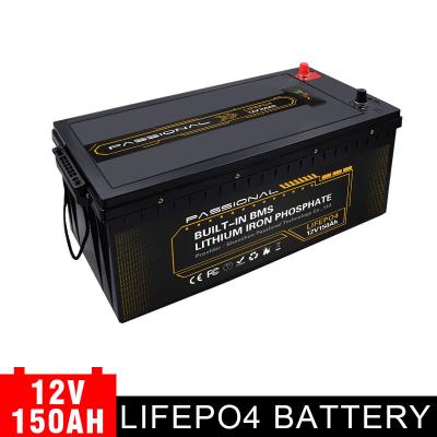 Long Life 12V LiFePO4 Battery 150ah Solar Energy ABS Material Car Use