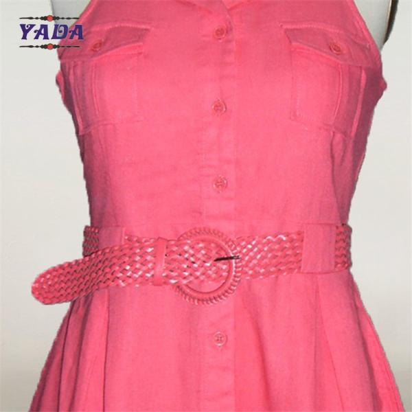 Новая продажа моды вечеринка качаться элегантное дамское платье дамы повседневные платья фотографии с поясом