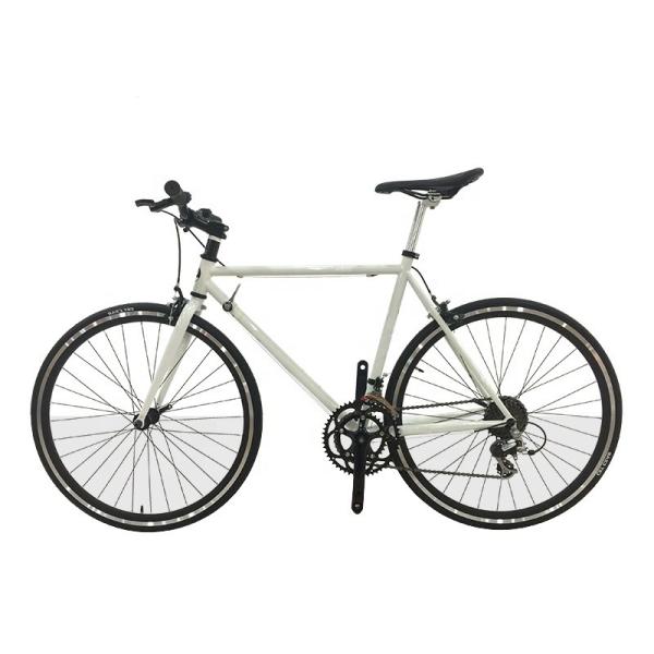 Aluminum Threadless Stem 700C Hi-Ten Steel Frame Sunrace 14S Speeds Adult Road Bike
