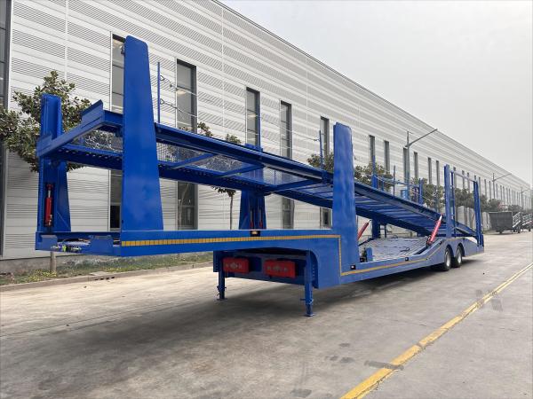 New double-layer steel design for car towing, trailer, transport vehicle, semi-trailer for sale