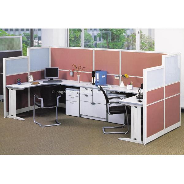 Oxide Aluminum with Fabric and Glass Panel Office Furniture Workstations CD-8826