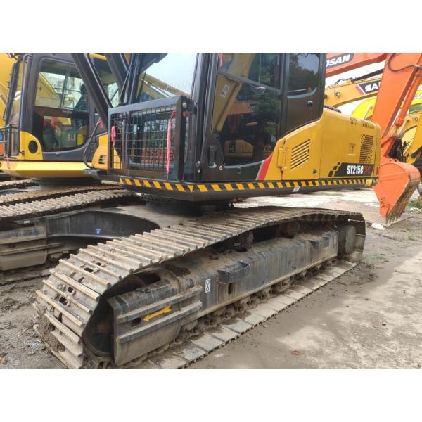 Used Yellow Sany Excavator 13ton 13500 KG ISUZU Engine 72.7 Power 1800 Working Hours