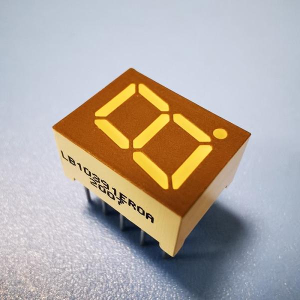 LED Display Common Anode Super Bright Red Single Digit 0.39inch 7 Segment for Instrument Panel
