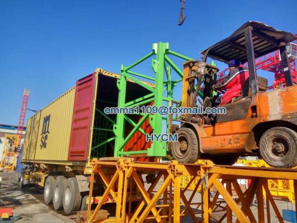 TC6515 Tower Crane Electric Power Cable 10T Load 65m Boom Length