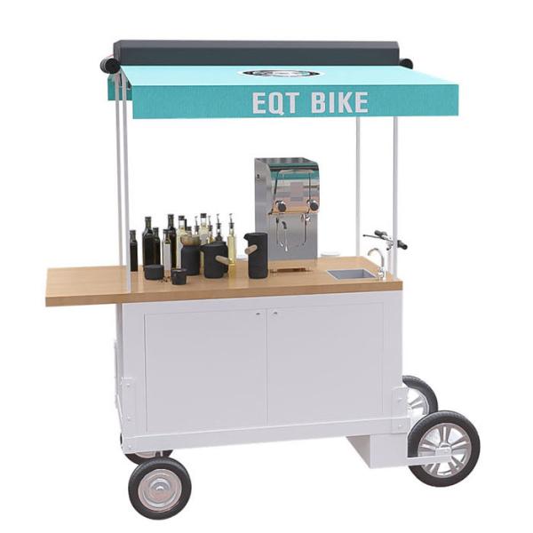 Stainless Steel Tea Bike , Drink Driving Bicycle 300KG Load Capacity