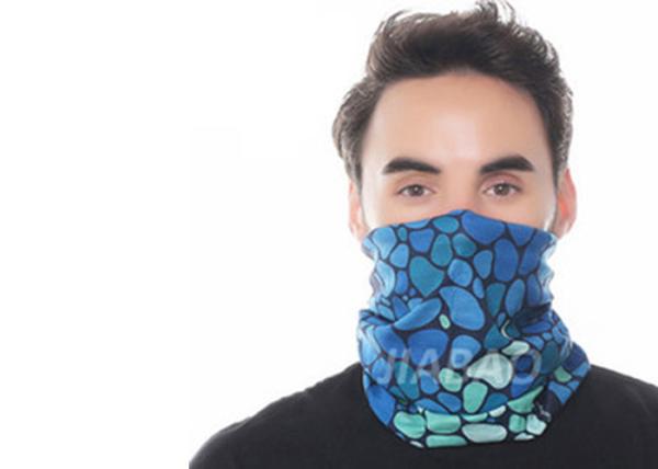 Soft Light Weight Fishing Neck Scarf Digital Printing Labyrinth Style Anti - Bacterium