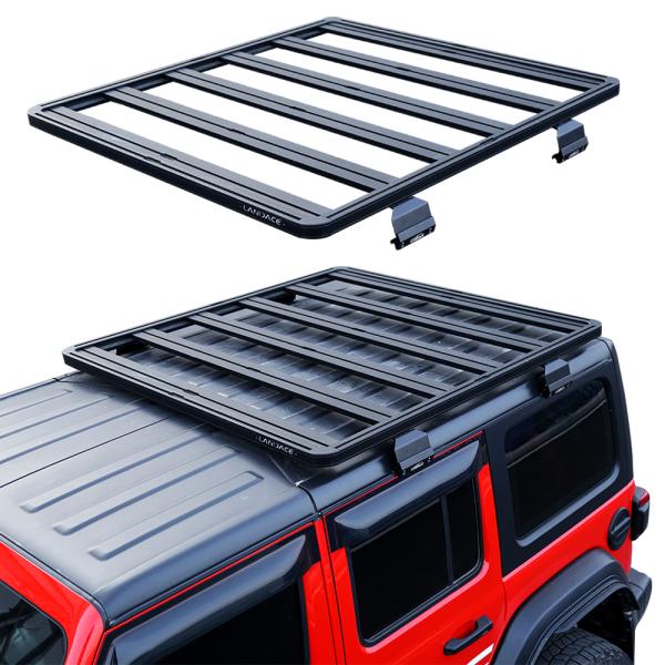 Black Powder Coating Off-Road Roof Rail Luggage Rack for Cars and Universal Cars