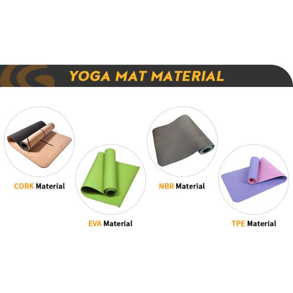 UV Printing Eco Friendly Eva Yoga Mat 173cm 0.4cm Thickness