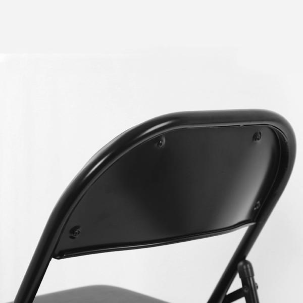 Outdoor Wedding Party Folding Chair Stackable Vinyl Chaise Pliante for Outdoor Events
