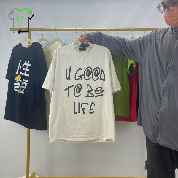 95%-100% Clean Women's Used T Shirts Mixed Colors Old Tee Shirts Bulk Bales