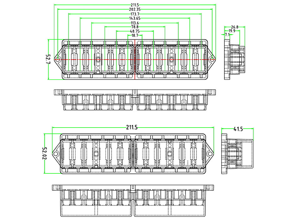 Стандарт плавких частей предохранителя пути DC 12 TR-12 12V 24V 32V средний для автомобиля автомобиля