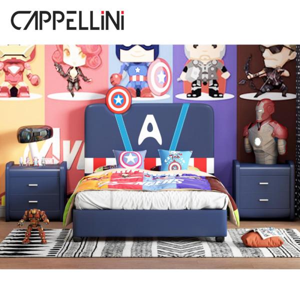 A mobília do quarto dos meninos do OEM do ODM não dobrou a cama da madeira maciça das crianças da placa do MDF