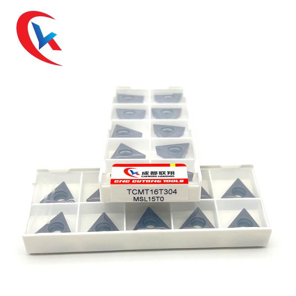 TCMT16T304 CNC Machine Tungsten Carbide Inserts Stainless Steel Finishing