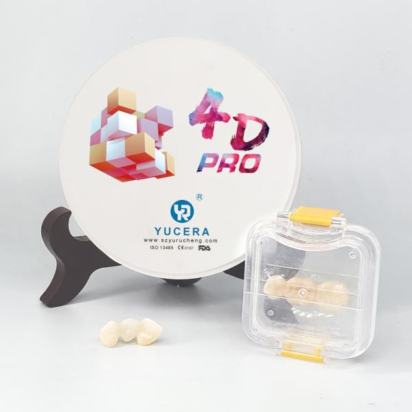 Artificial Teeth Making Material Multilayer Preshaded 4D Pro Zirconia Discs for Open System Cad Cam Zirconia Block