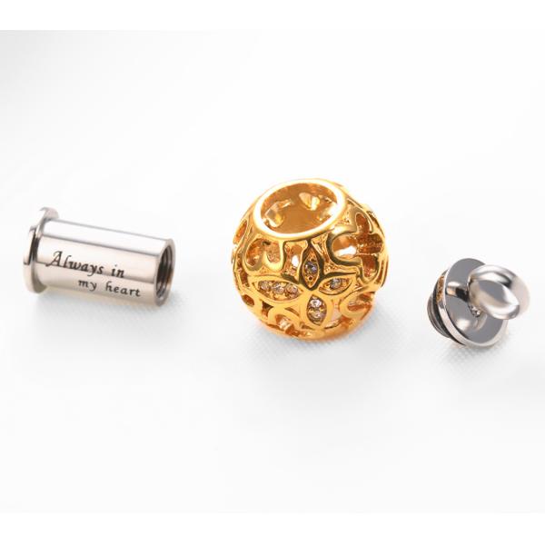 Gold and Rose Gold Charm Pendants Beautiful Butterfly Ashes Keepsake for Gift Occasion