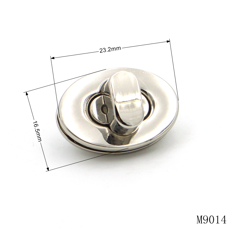 Oval Small Twist Locks OEM ODM Metal Purse Closure For Bags And Handbags