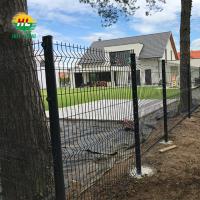 Pulverize Mesh Fence Triangle Bending soldado curvado revestido 60x200mm