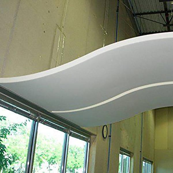 Curved Aluminum Metal Ceiling 19mm Height PVDF coating
