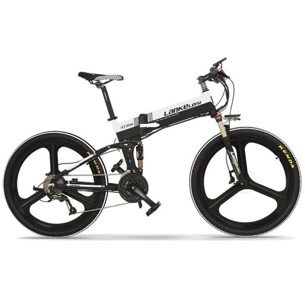 Womens Lankeleisi Electric Mountain Bike 400W 27 Speed Motor 10AH Panasonic