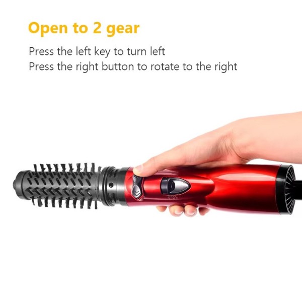 Electric 3-in-1 Hot Air Styler & Rotating Hair Dryer with Negative Ionic Technology for Dry Hair Curls & Straightens Hotel Use
