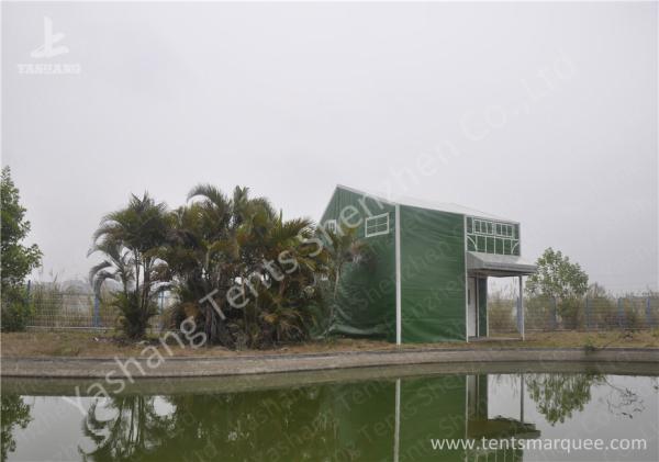 Green Cover UV Resistant PVC Fabric Tent Structure For Coffee Parties