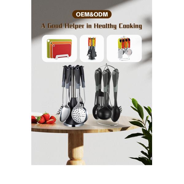 Kitchen Utensil Holder with Printing Logo Kitchen Tools And Gadgets 2023 7 Pieces