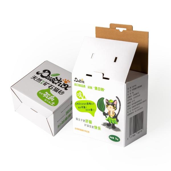 Slotted Boxes in Partone Color CMYK Custom Mini Order Luxury Paper Box for Cat