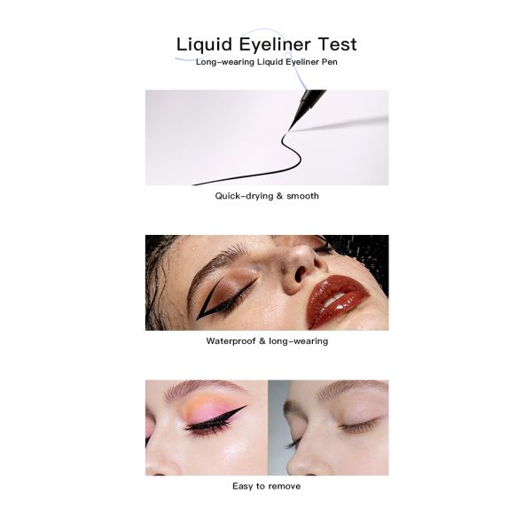 New Arrival Long-lasting Smudge-proof Natural Waterproof Long-wear Liquid Black Eyeliner Pencil Waterproof