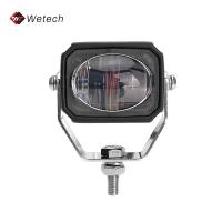 Luz de zona roja para montacargas de 10V - 80V, luces rojas de 10W para montacargas con carcasa de aluminio fundido