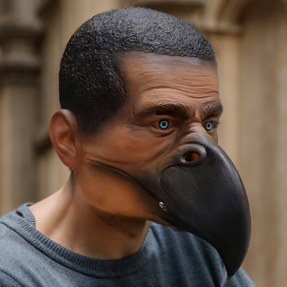 High Detail Latex Monster Mask for Immersive Performances with One Size Fit Most