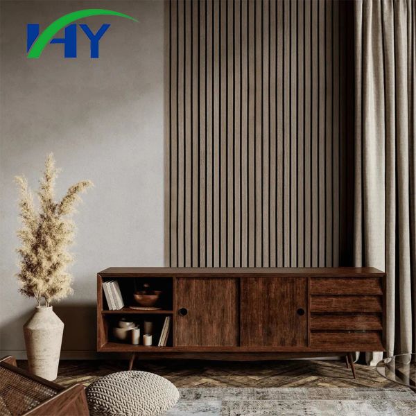 Sound Absorption MDF Acupanel Acoustic Wood Panel Wood Slatted Wall Panels 2400x600mm