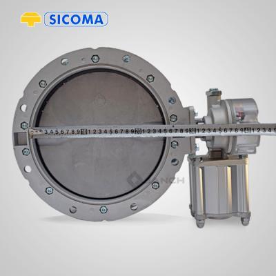 Ventilateurs papillons en alliage d'aluminium pour ciment Silo Hopper entraînement pneumatique et support ODM