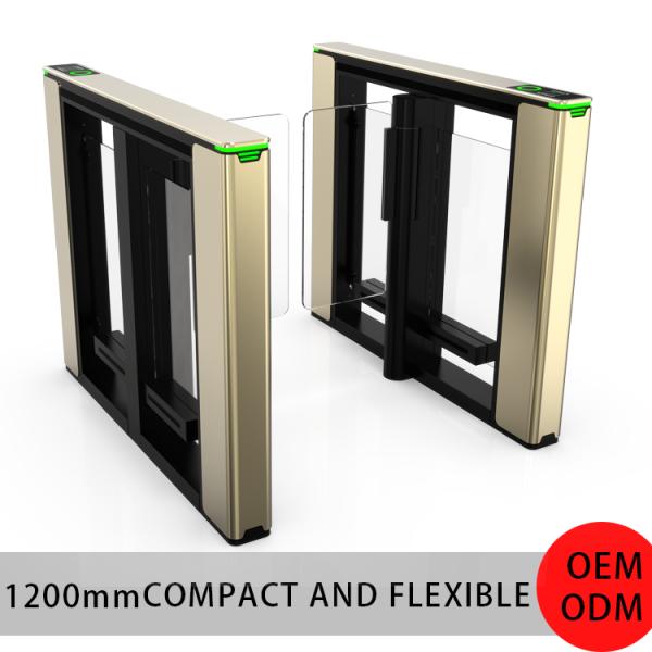Motorized Speed Gate Turnstile Anti Tailgating Biometric Fast Entry Exit Office Mall Stainless Steel High Security