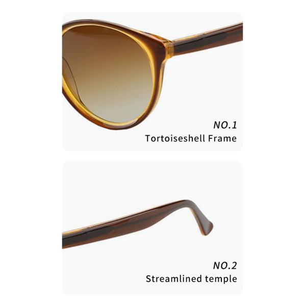 OEM цвета солнечных очков 4 ацетата объектива UV400 ретро круглый для людей женщин