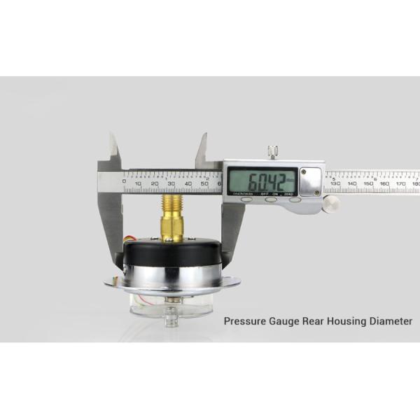 Electric Contact Pressure Gauge with 2.5% Precision and 62.5mm Back Belt Installation