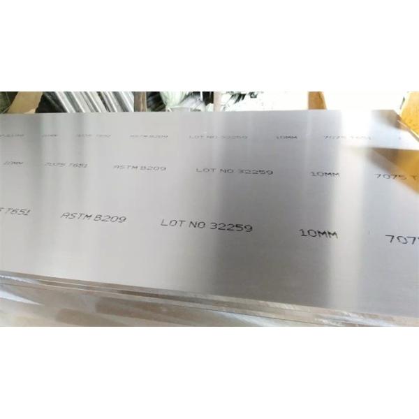 7075 Grade Aircraft Aluminum Plate Fair Machinability 0 . 3% Manganese
