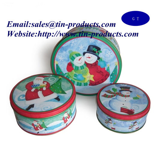 Christmas Tins , Christmas Tin ,metal Christmas box