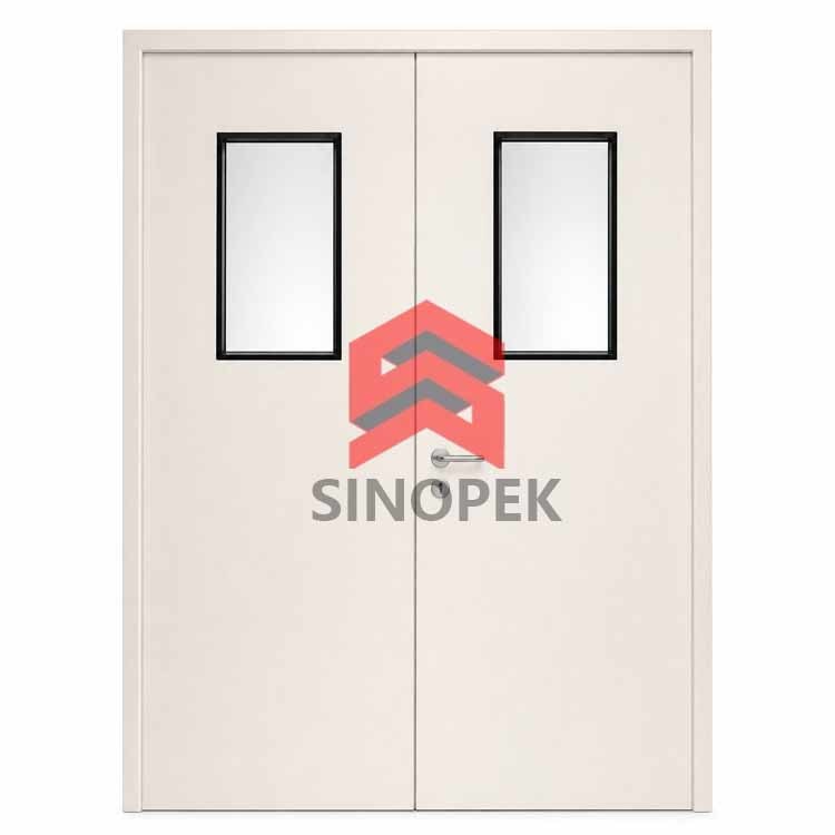 Steel Double Door | Galvanized Powder-Coated | Cleanroom Grade