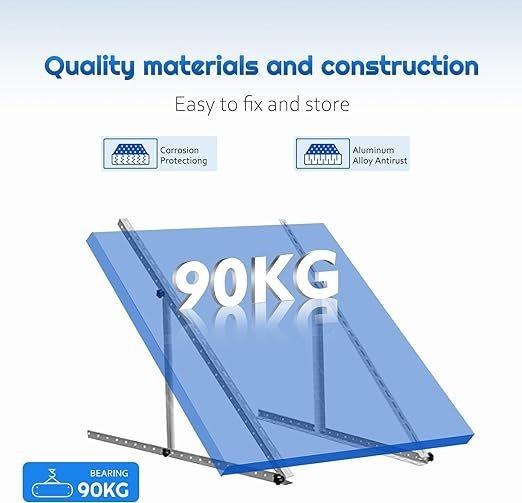 AL6005-T5 Solar Panel Tilt Mount Brackets for Home Solar Mounting System 0-60 Degree