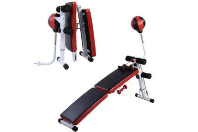 Oem Adjustable Incline Sit Up Dumbbell Bench With Speed Ball And Pull Ropes