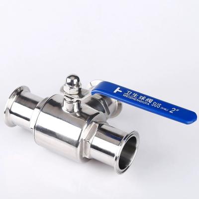 Sanitary Stainless Steel 304 316 316L Tri Clamp 3-Way Sanitary Ball Valve Type T Type L