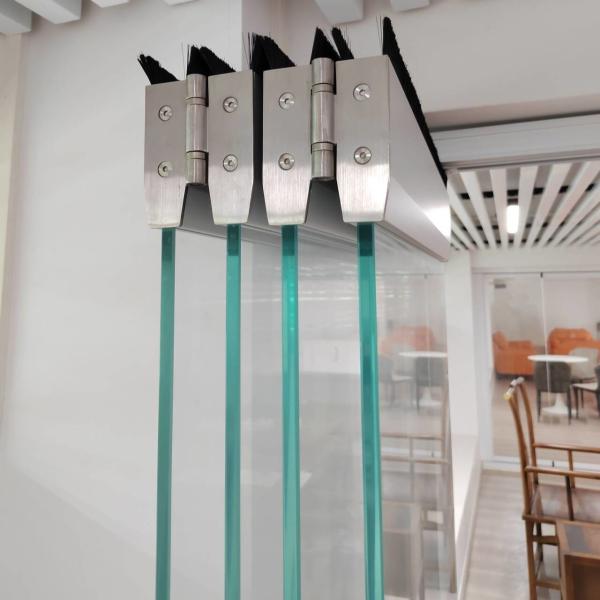 Sleek And Modern Aluminum Folding Door with Secure Locking Mechanism and Good Sound Insulation